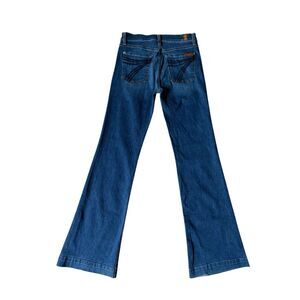 7 For All Mankind Dojo Jeans size 29 Blue Bootcut Flare 33”